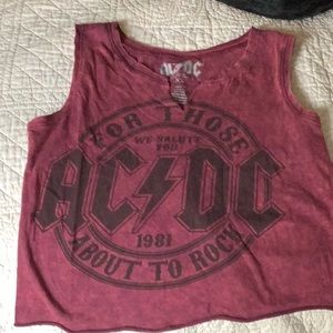 AC/DC cropped tshirt.